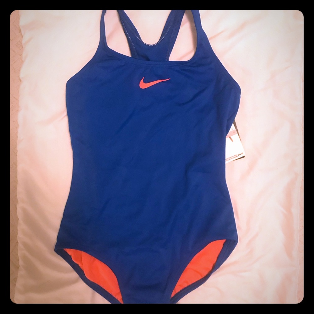Juniors Nike one piece bathing suit.